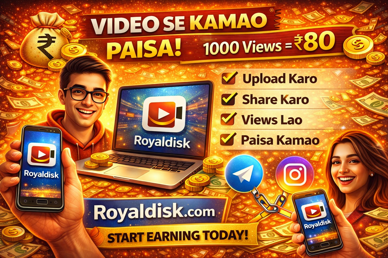 2026 mai Video Upload Karke Paise Kamane Ka Naya Aur Asaan Platform